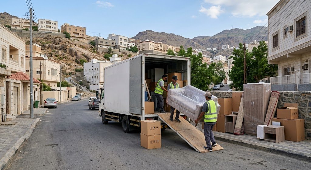 أفضل شركات نقل اثاث بريدة مع خدمة الفك والتغليف المضمون